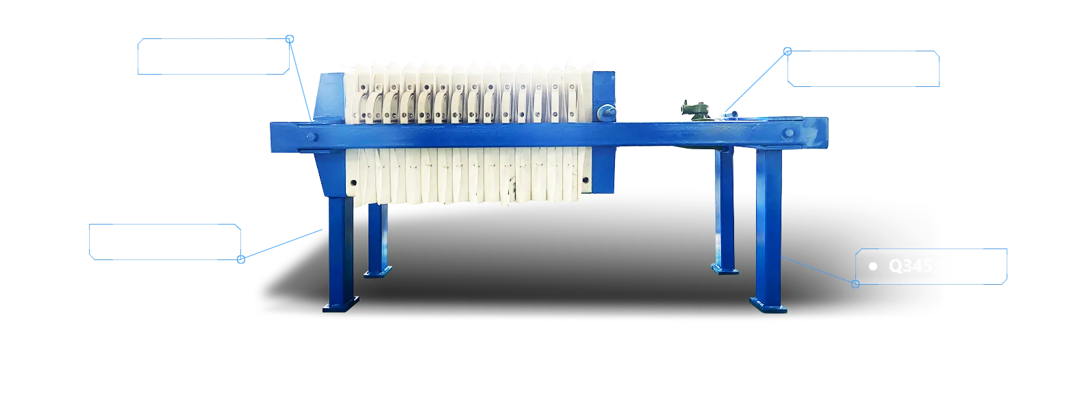 千斤顶手动压紧压滤机