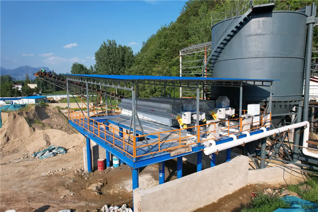 河北1250型250平方洗砂现场